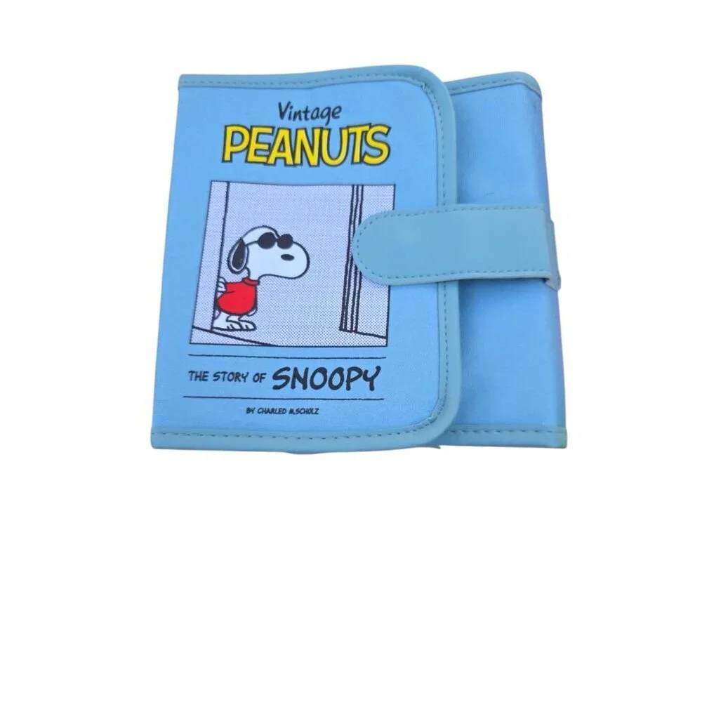 Peanuts Snoopy Nylon Organizer Blue Vintage